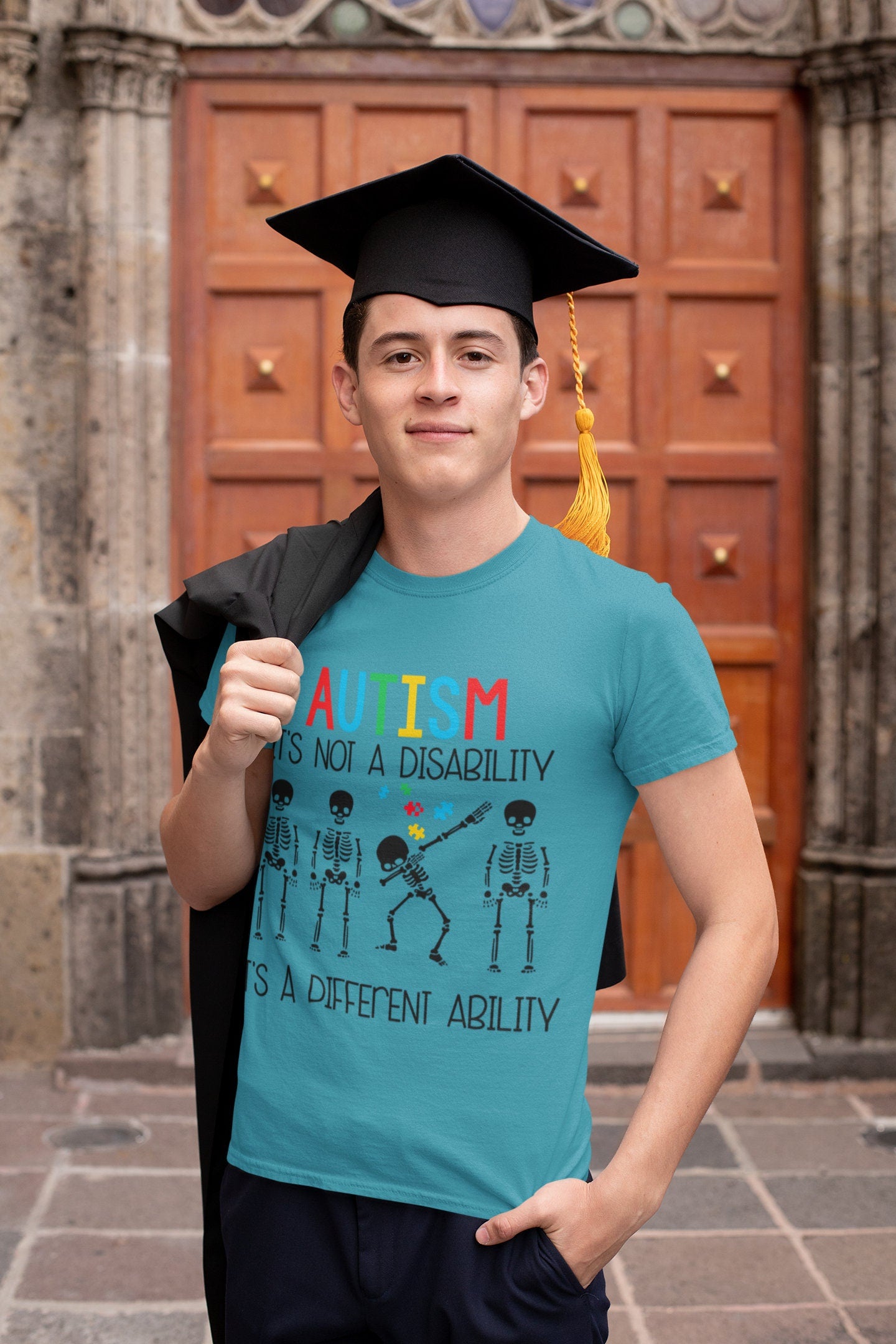 Autism - It's Not a Disability - its a Different Ability Unisex Jersey Short Sleeve Tee