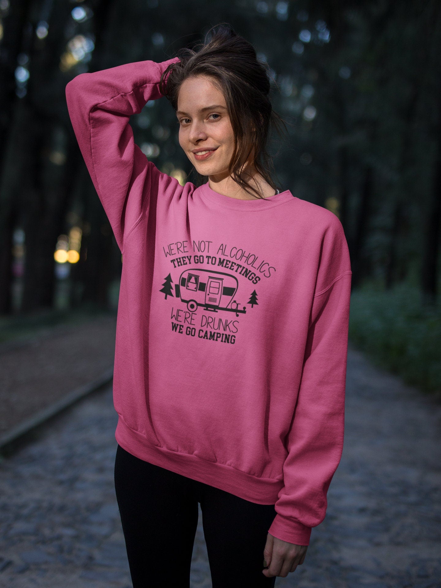 We go Camping Unisex Heavy Blend Crewneck Sweatshirt