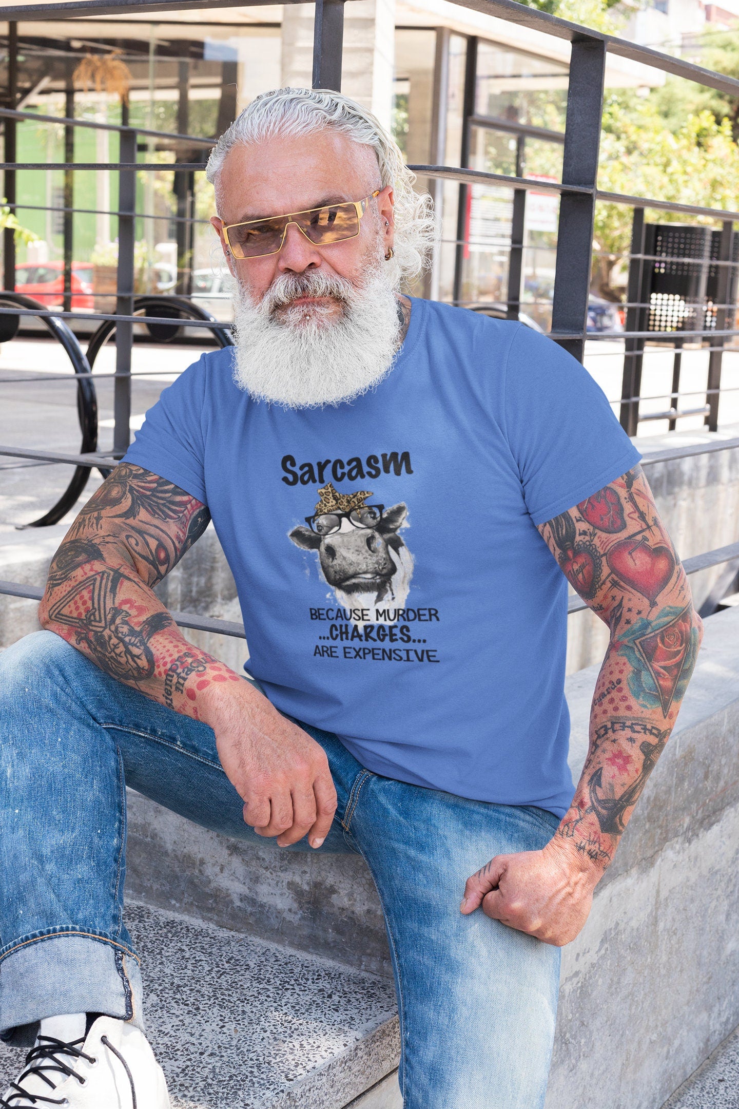 Sarcasm because Murder Charges are Expensive Humorous Unisex Jersey Short Sleeve Tee