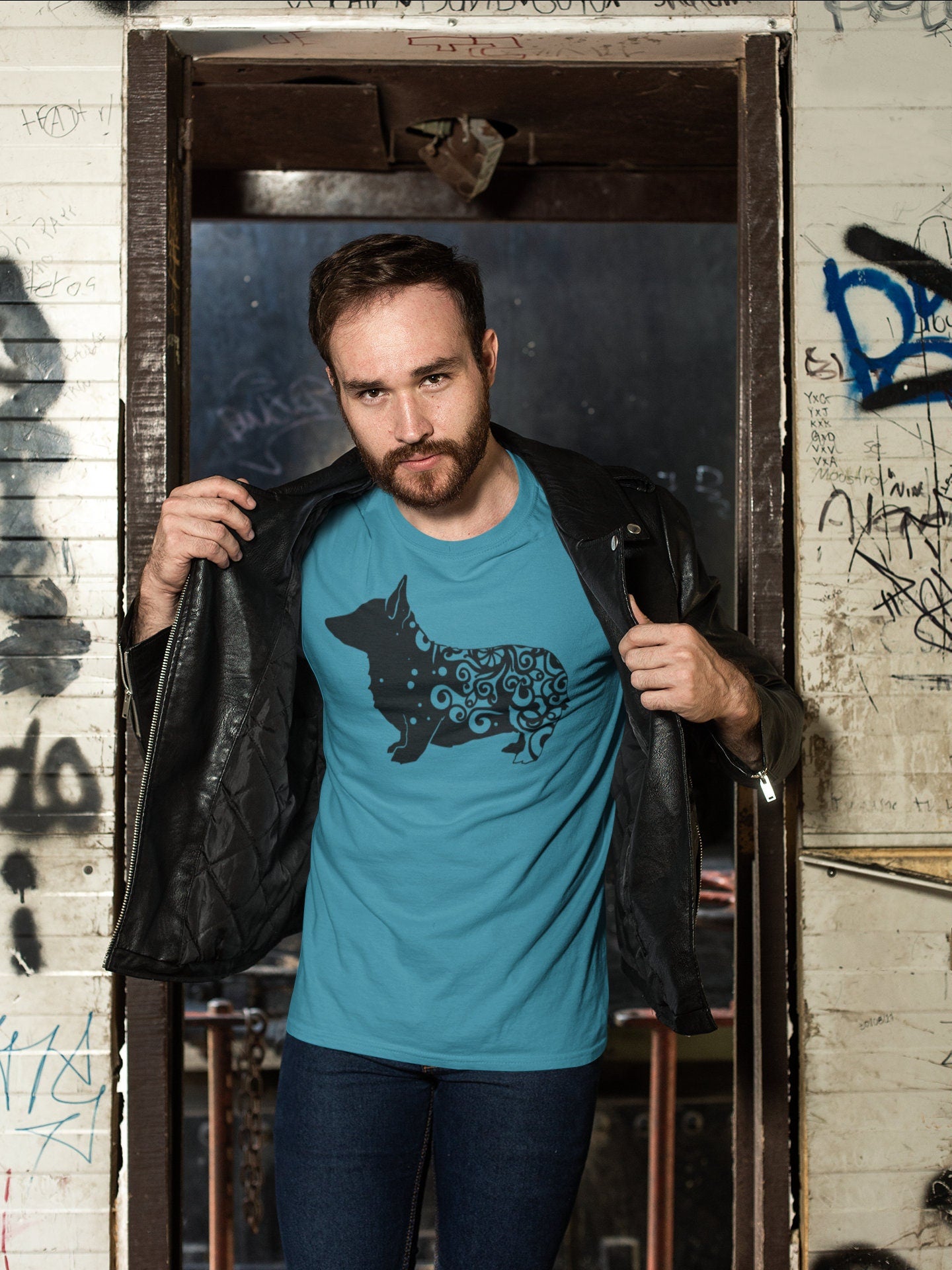 Corgi Mandala Unisex Jersey Short Sleeve Tee