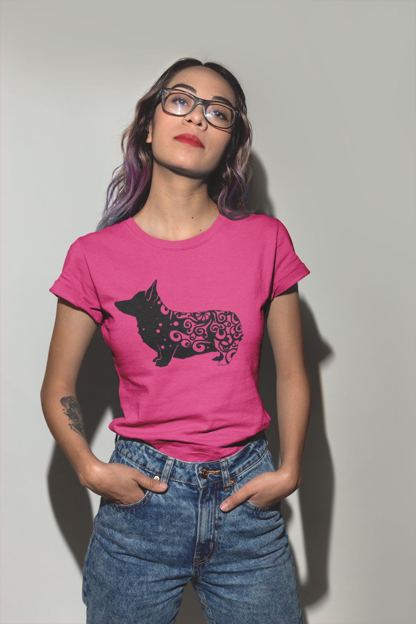 Corgi Mandala Unisex Jersey Short Sleeve Tee