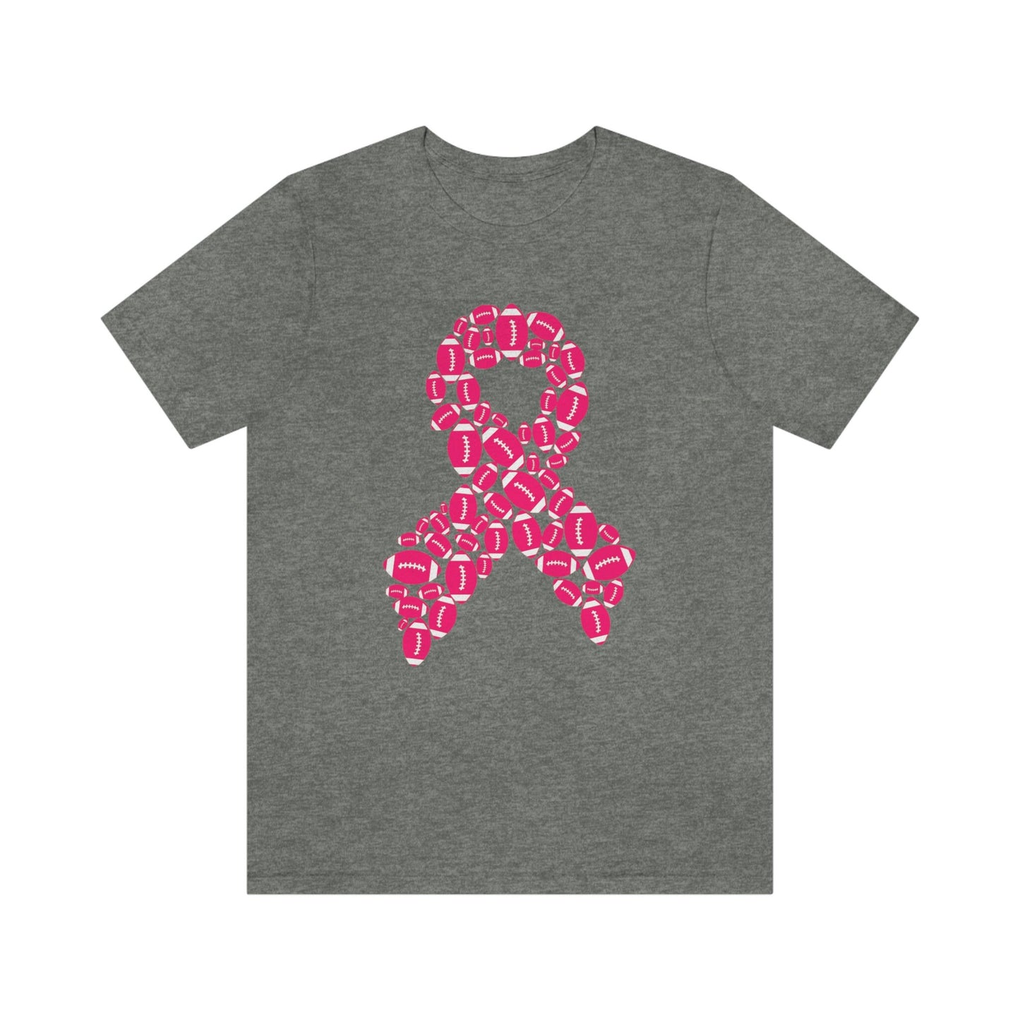 Unisex Football Inspired Breast Cancer Support Jersey Short Sleeve Tee