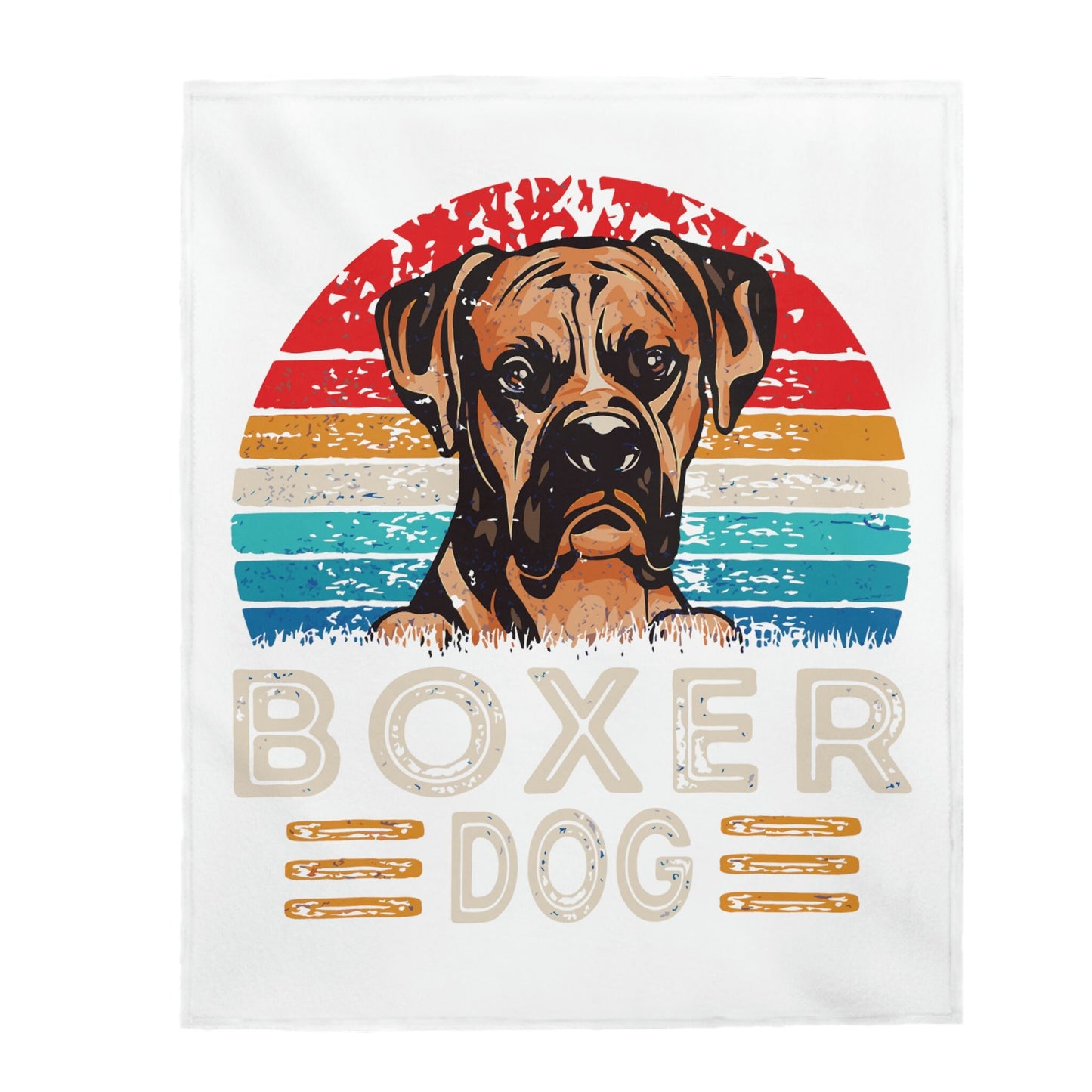 If you are a Boxer Lover, you just know! Velveteen Plush Blanket