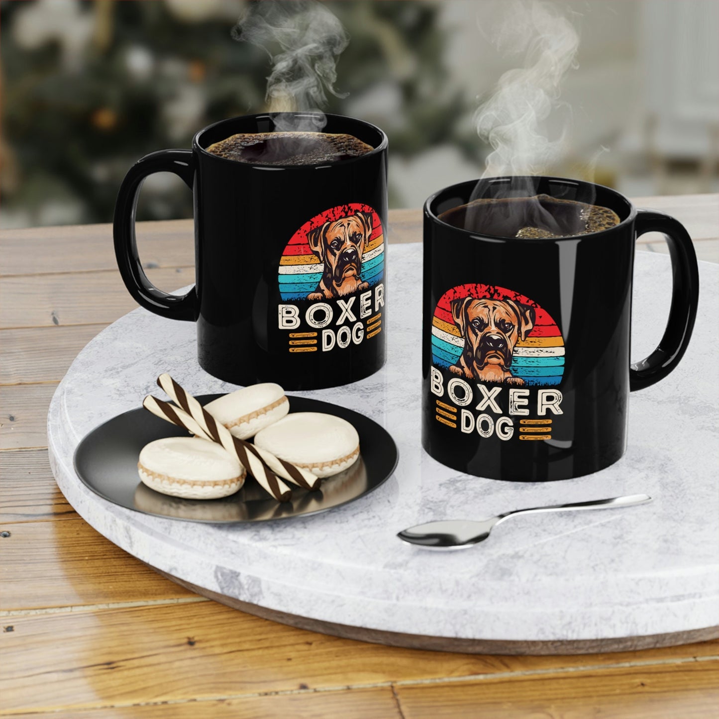 When you are a Boxer Lover, you just know! Black Coffee Mug, 11oz