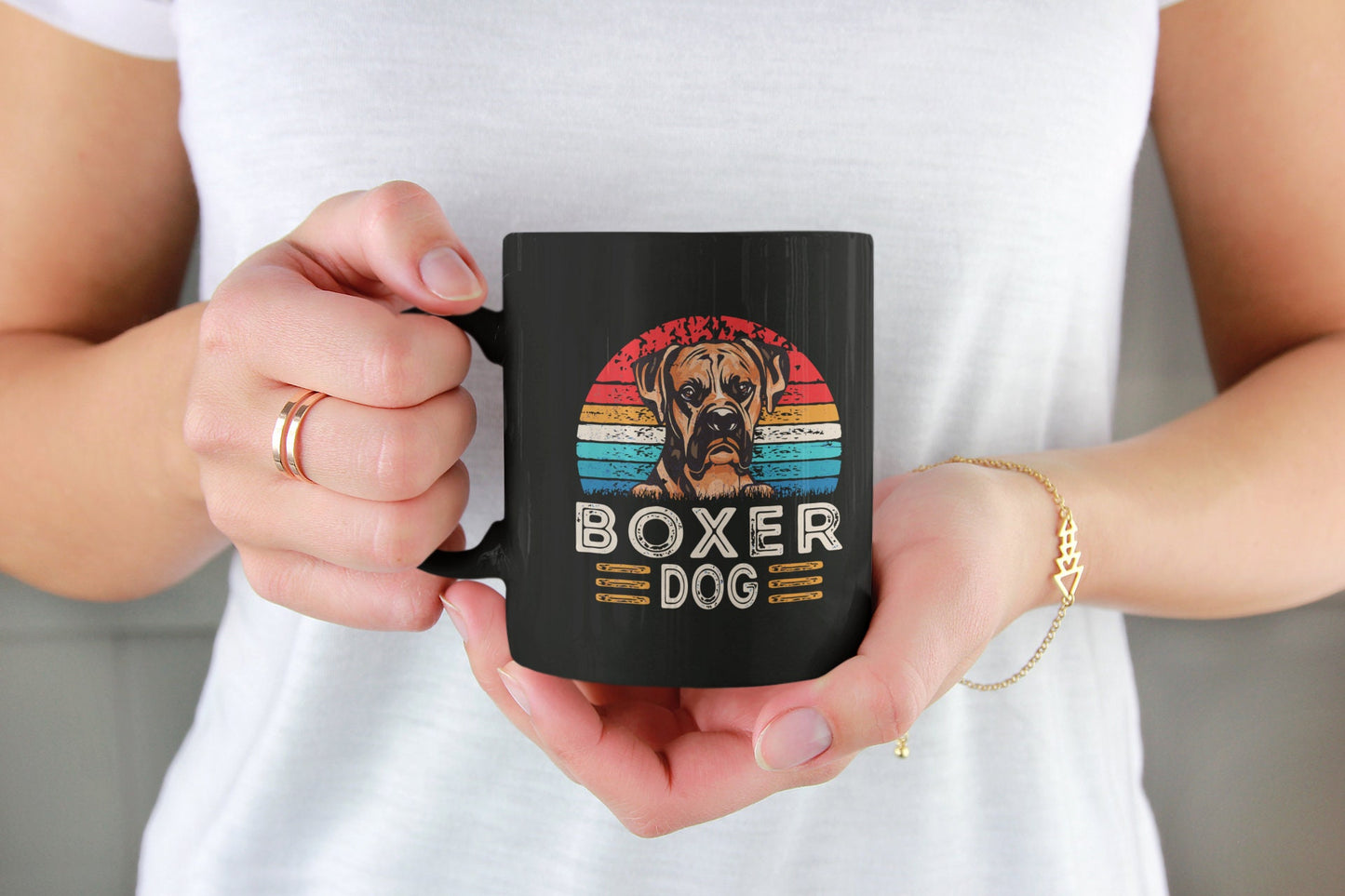 When you are a Boxer Lover, you just know! Black Coffee Mug, 11oz