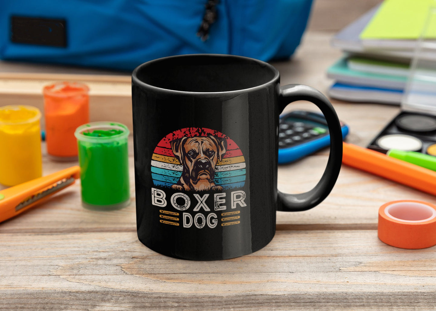 When you are a Boxer Lover, you just know! Black Coffee Mug, 11oz