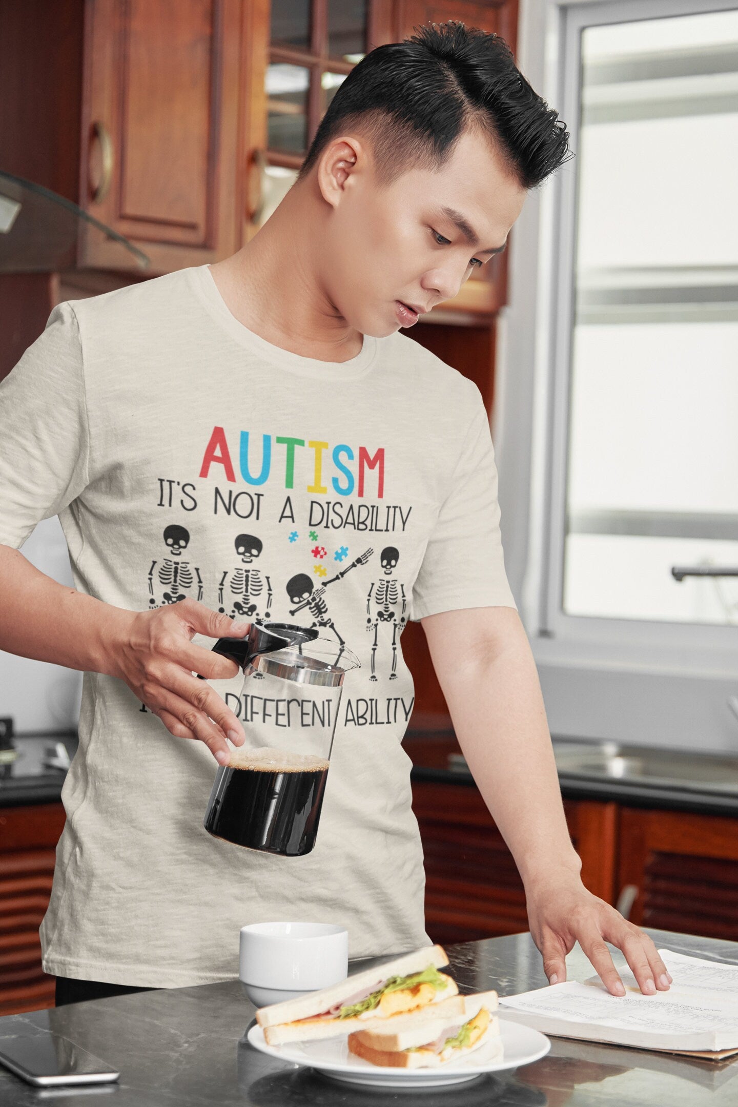 Autism - It's not a Disability - It's a Different Ability Youth Short Sleeve Tee