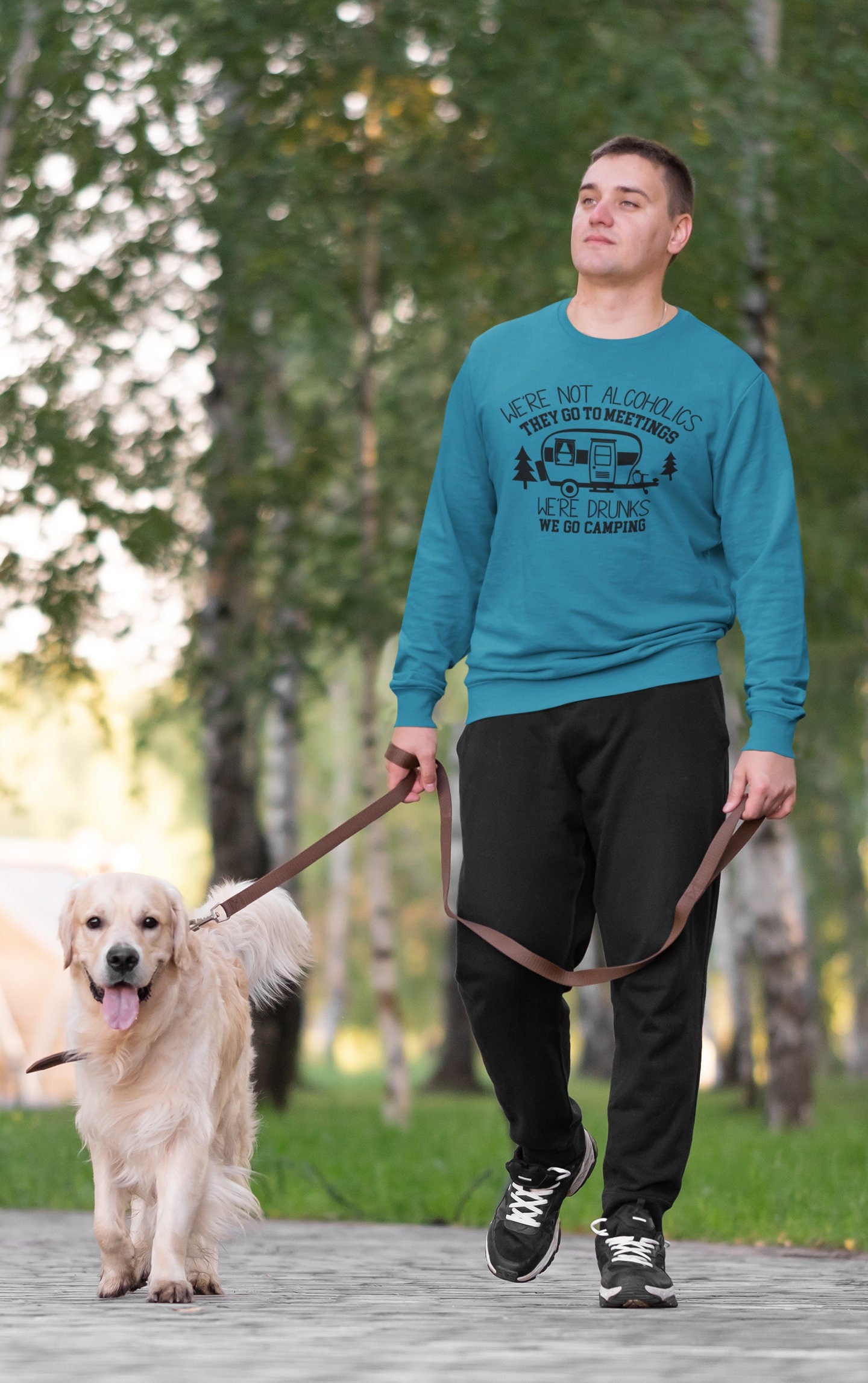 We go Camping Unisex Heavy Blend Crewneck Sweatshirt