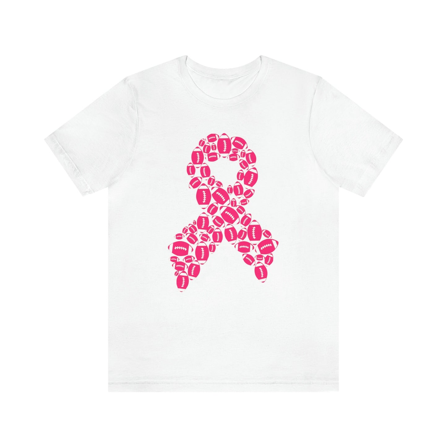 Unisex Football Inspired Breast Cancer Support Jersey Short Sleeve Tee