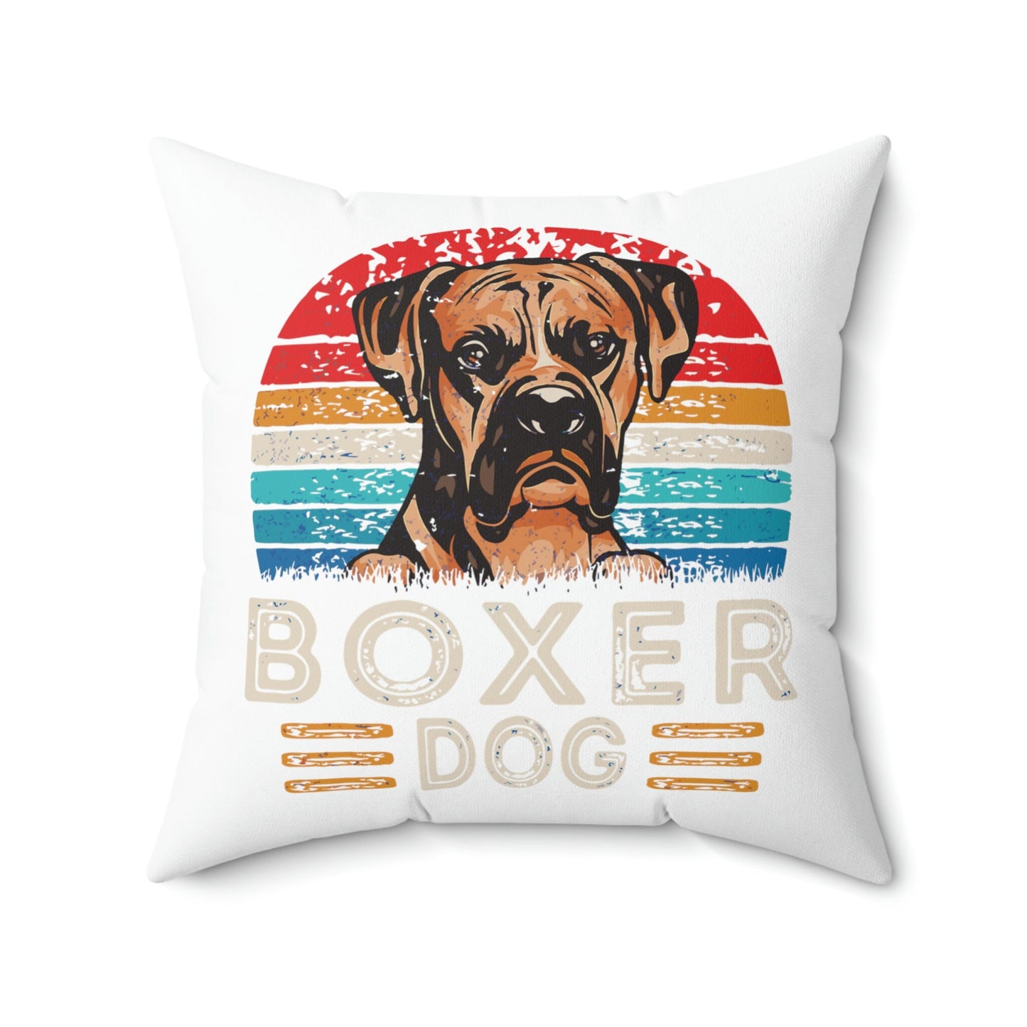 If you are a Boxer Lover, you just know! Spun Polyester Square Pillow