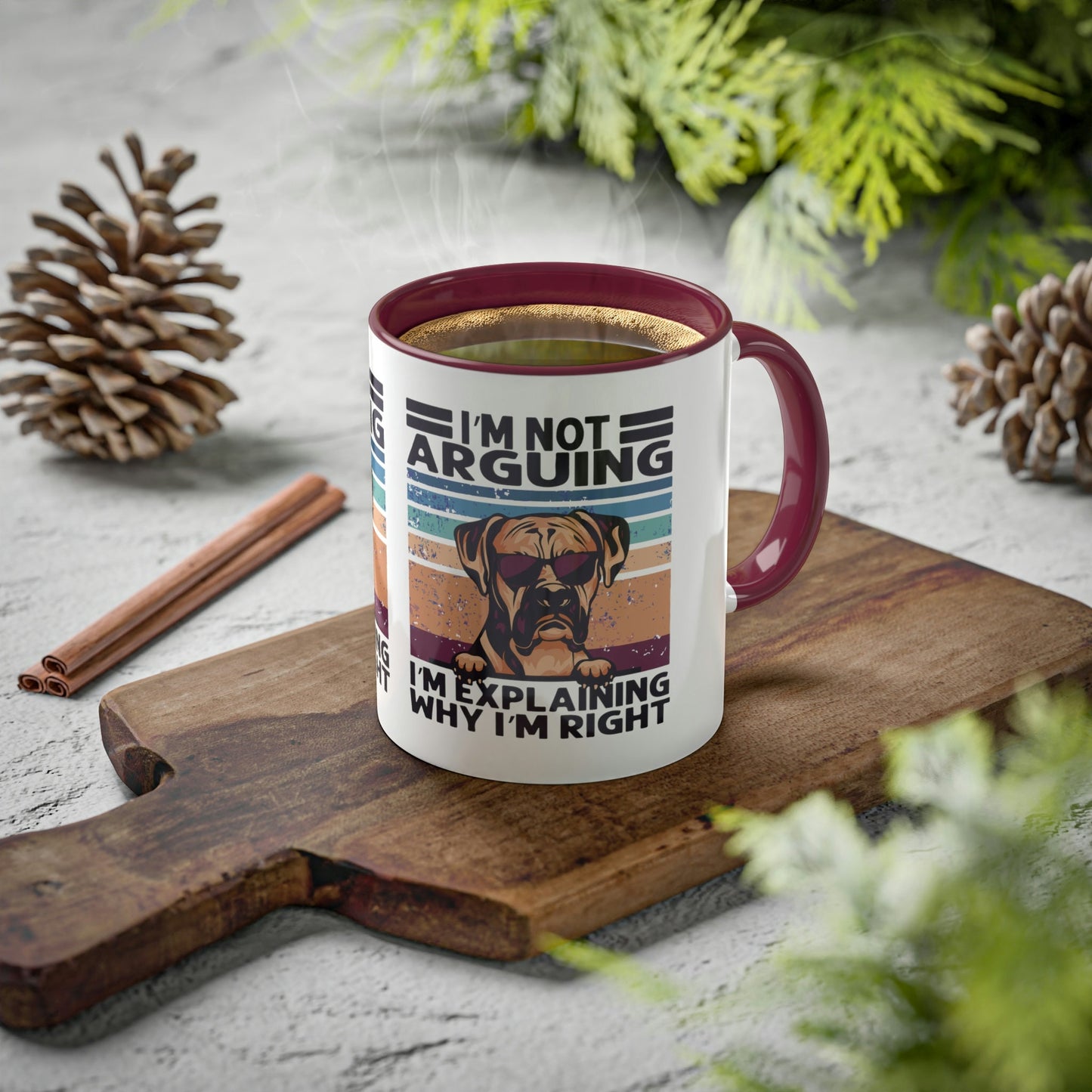 I'm not Arguing, I'm Explaining Why I'm Right Colorful Mug, 11oz
