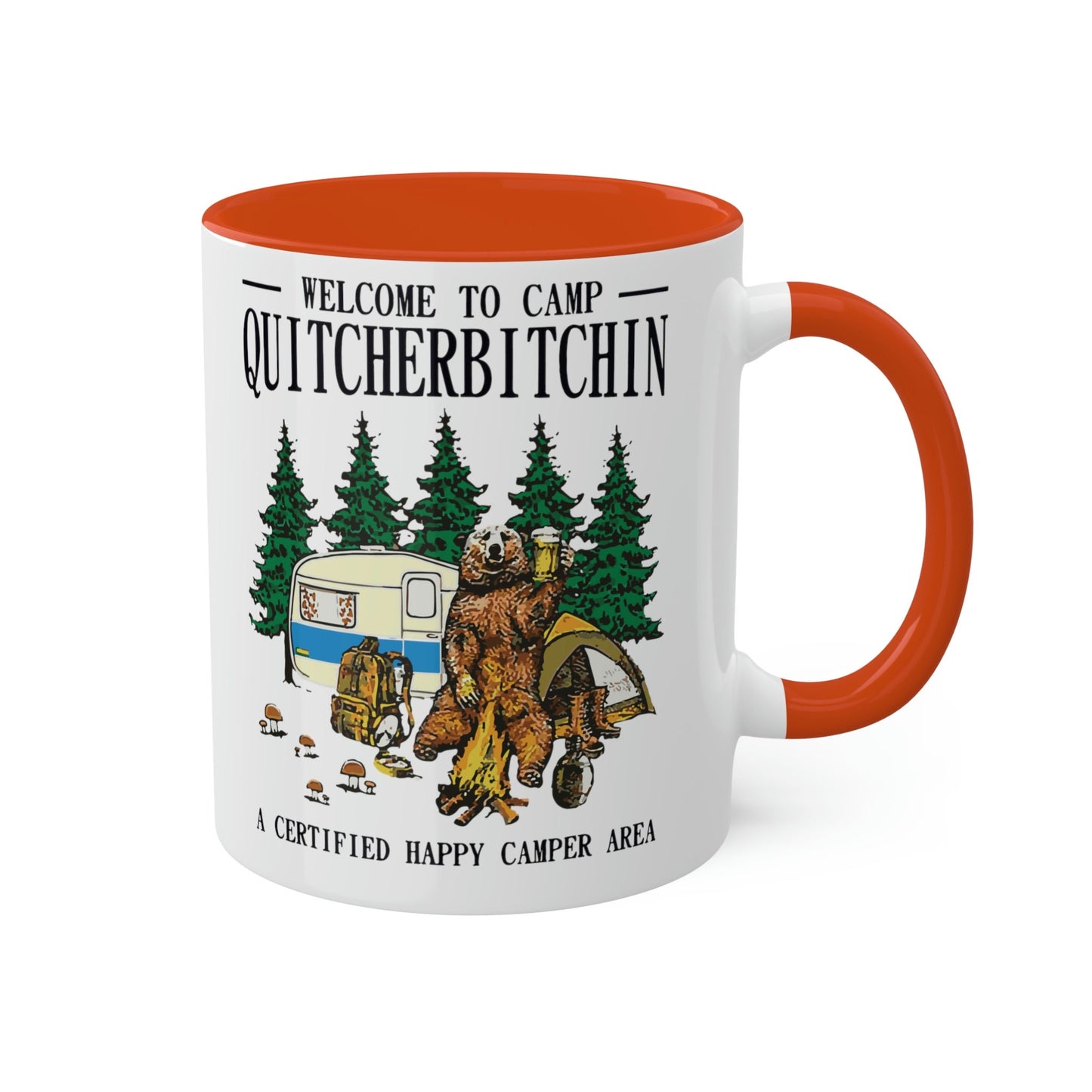 Welcome to Camp Quitcherbitchin, Colorful Mugs, 11oz