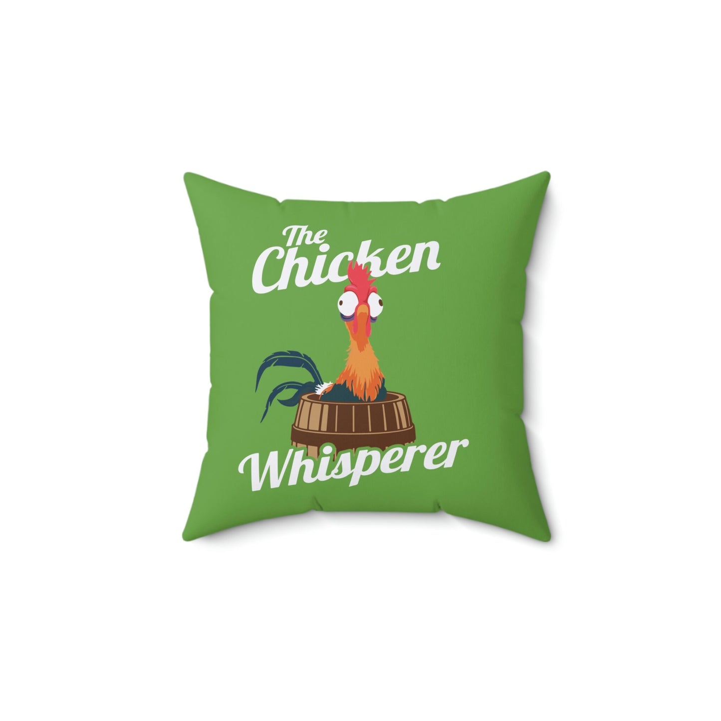 Chicken Whisperer Spun Polyester Square Pillow
