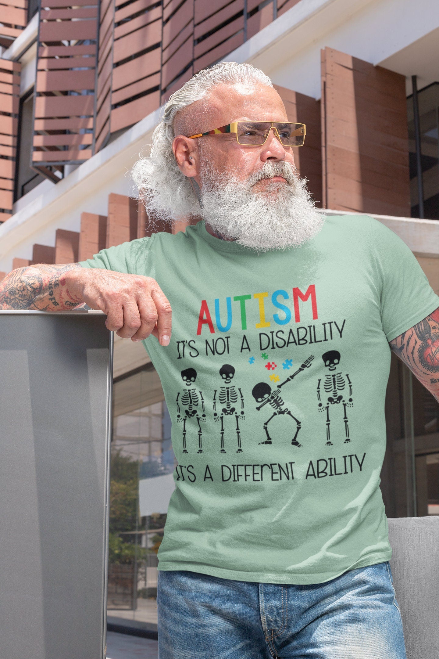 Autism - It's Not a Disability - its a Different Ability Unisex Jersey Short Sleeve Tee