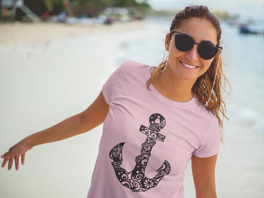 Mandala Anchor Unisex Jersey Short Sleeve Tee