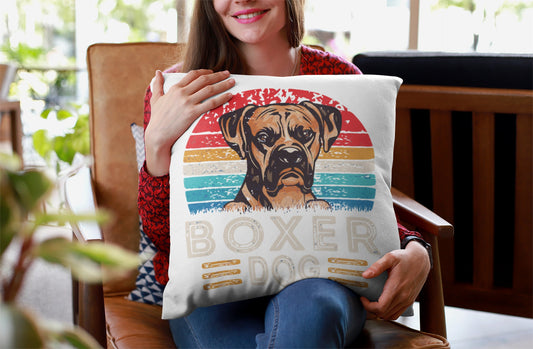 If you are a Boxer Lover, you just know! Spun Polyester Square Pillow