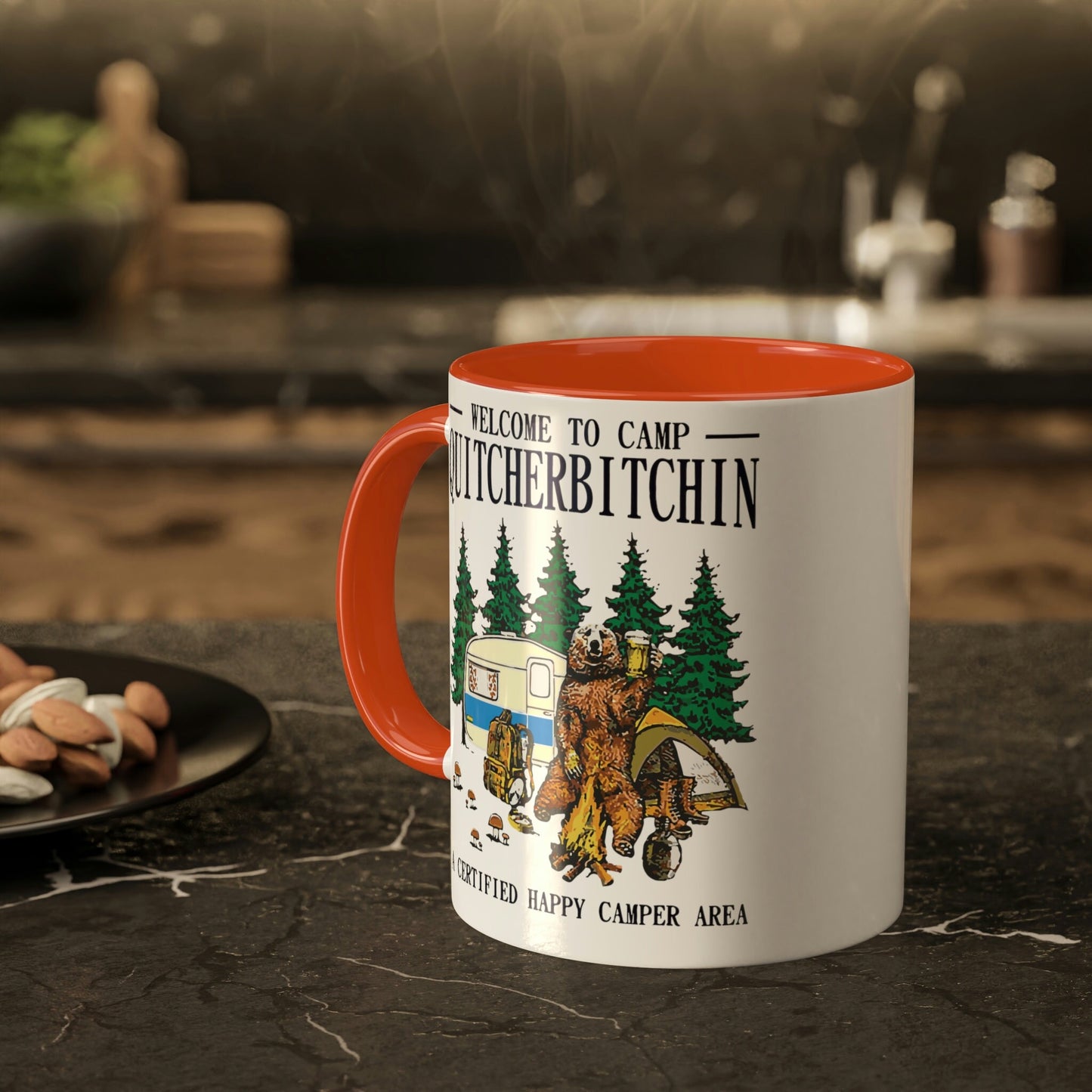 Welcome to Camp Quitcherbitchin, Colorful Mugs, 11oz