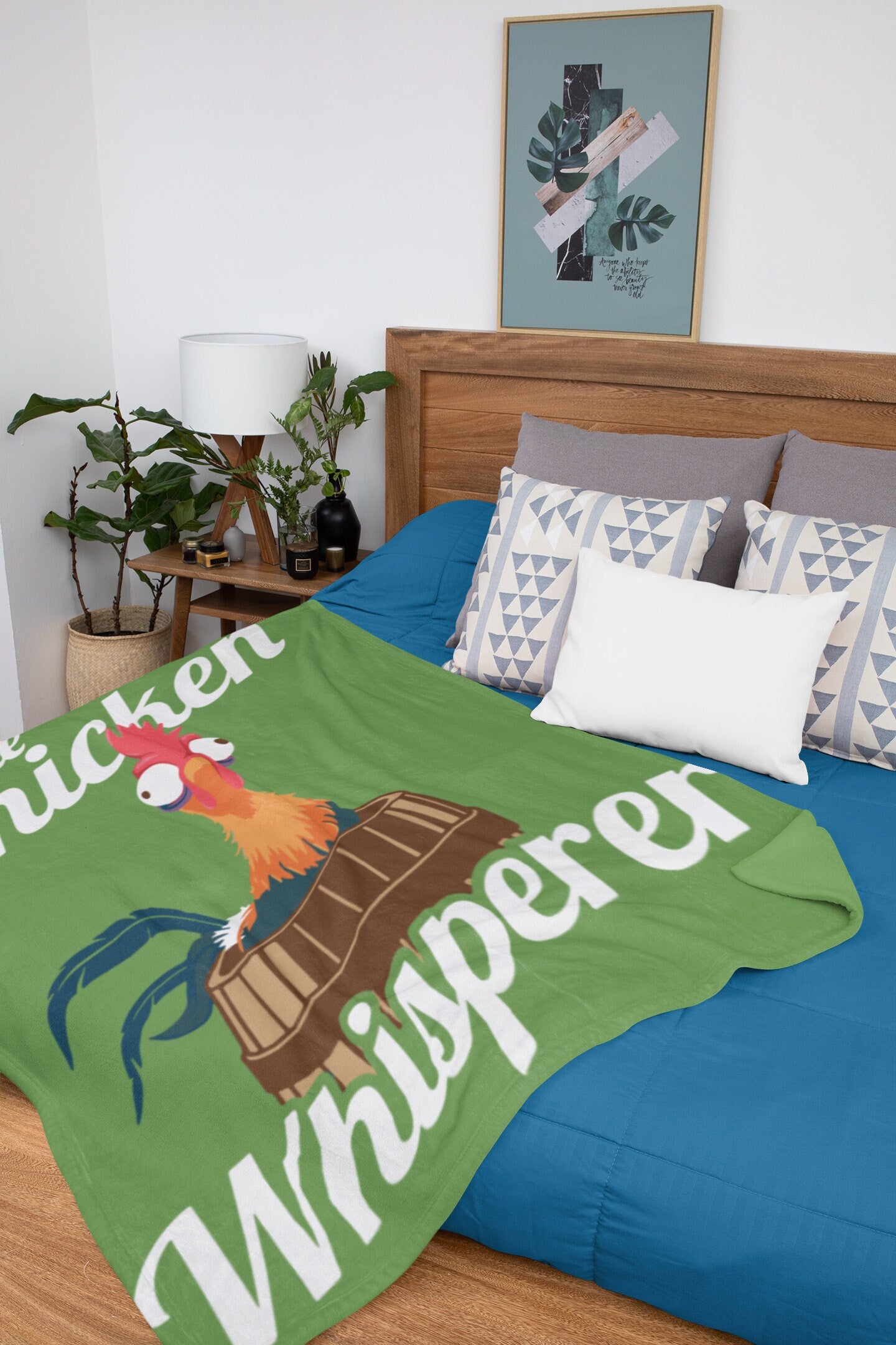 The Chicken Whisperer Velveteen Plush Blanket