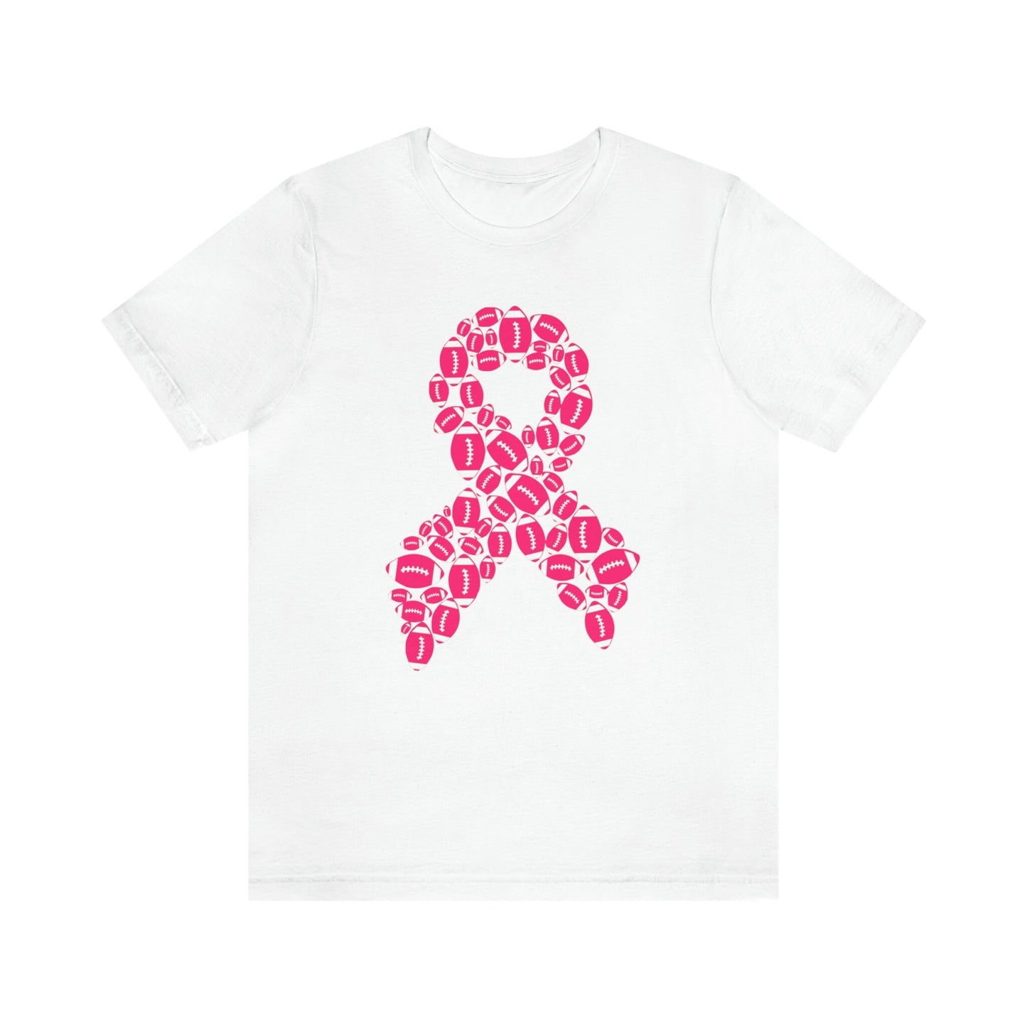 Unisex Football Inspired Breast Cancer Support Jersey Short Sleeve Tee