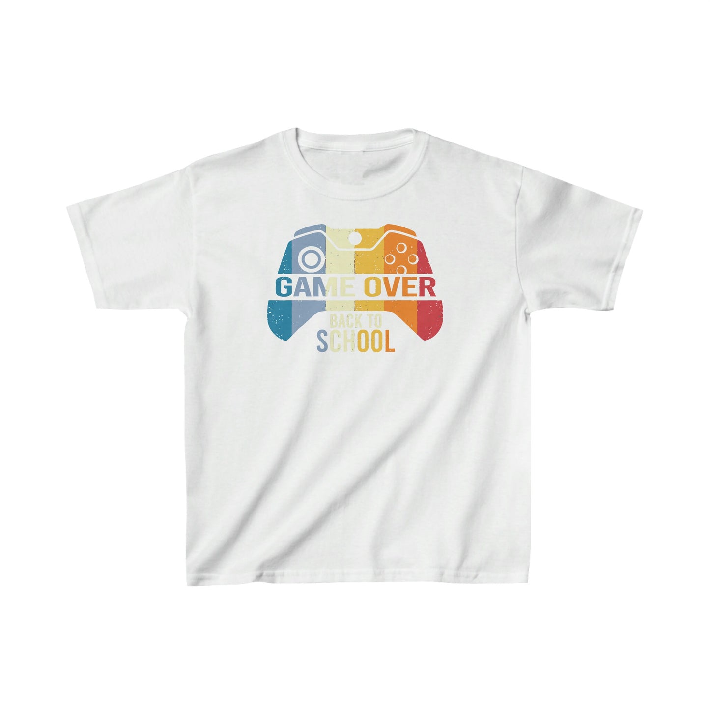 Kids Game Over - Back to School Heavy Cotton Tee