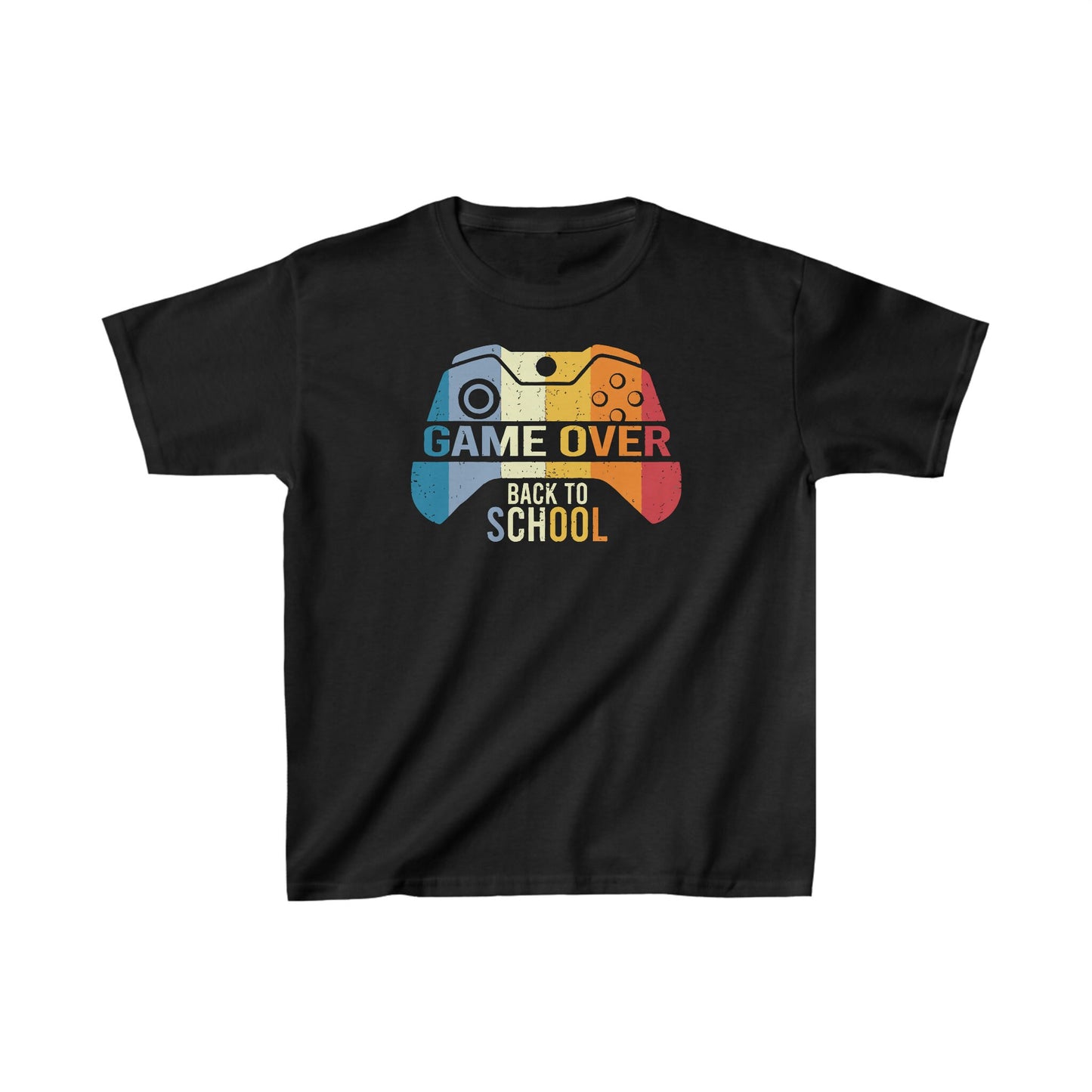 Kids Game Over - Back to School Heavy Cotton Tee