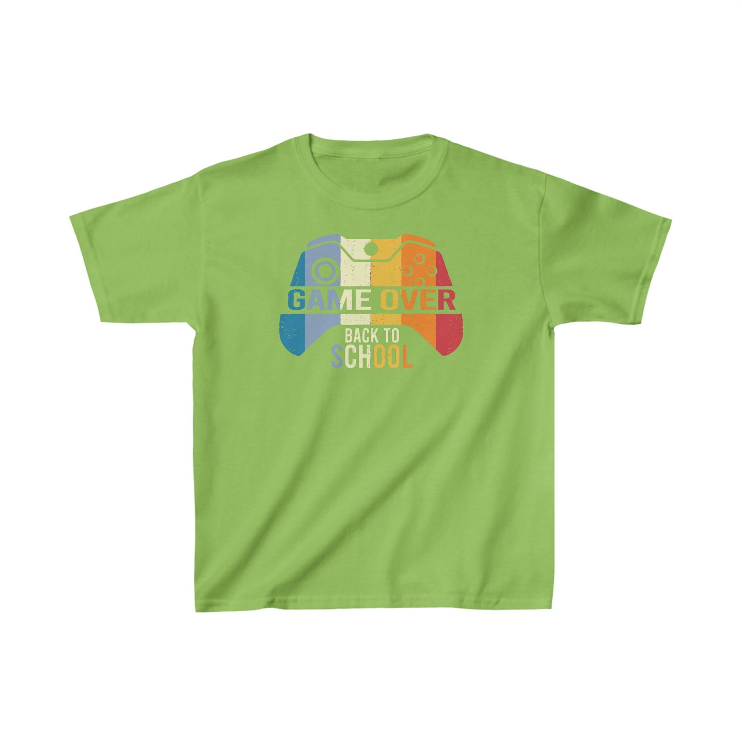 Kids Game Over - Back to School Heavy Cotton Tee