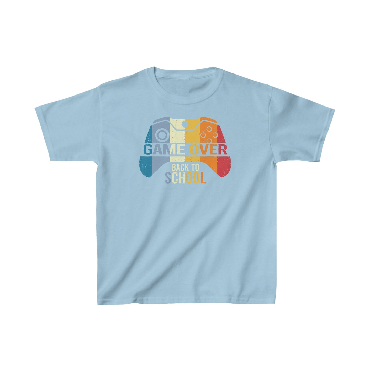 Kids Game Over - Back to School Heavy Cotton Tee