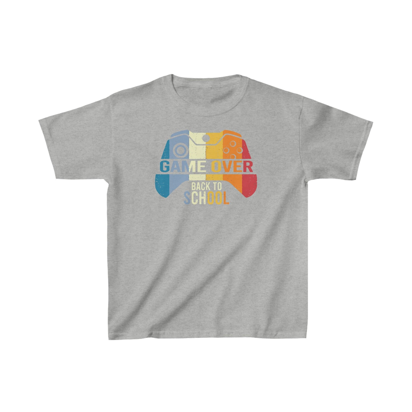 Kids Game Over - Back to School Heavy Cotton Tee