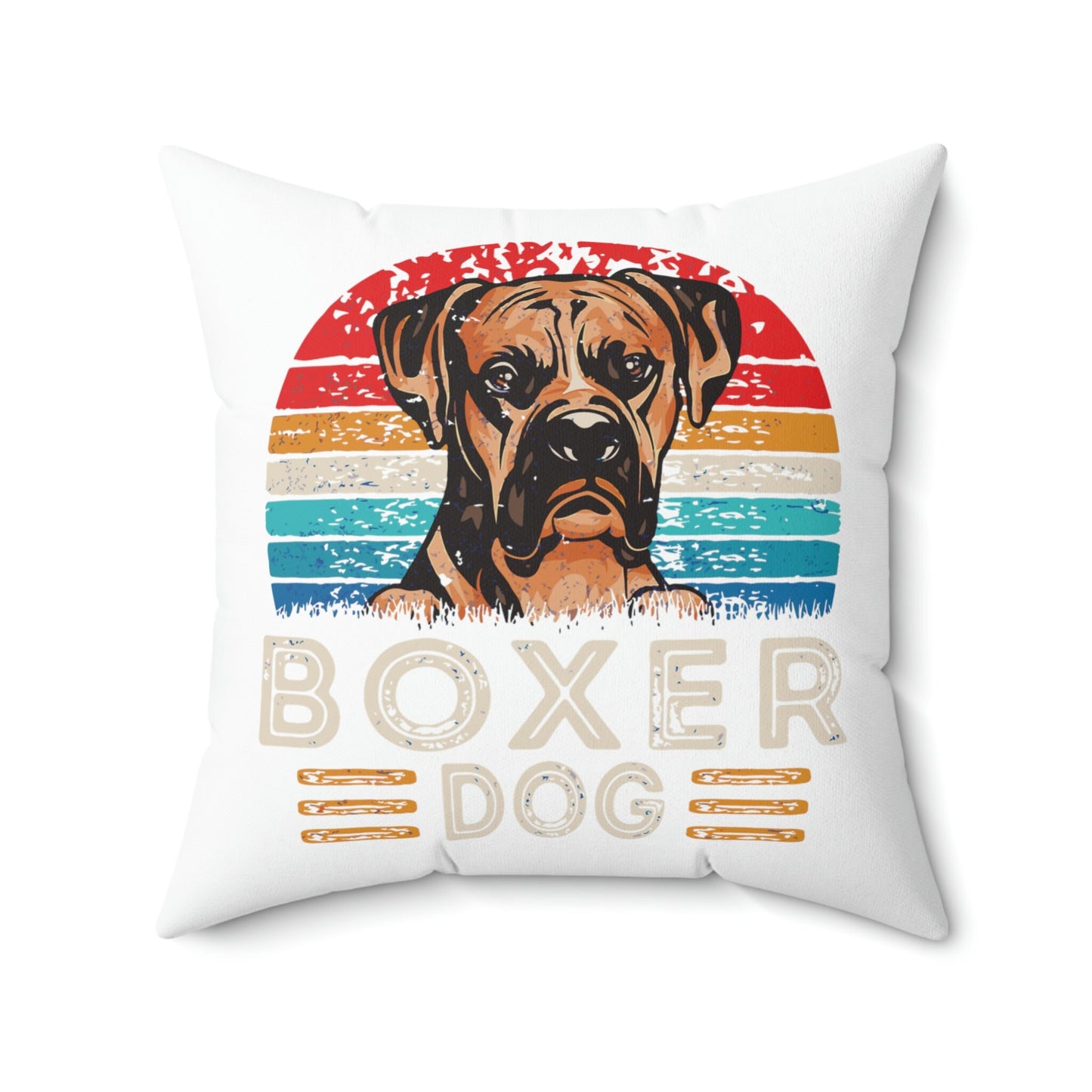 If you are a Boxer Lover, you just know! Spun Polyester Square Pillow