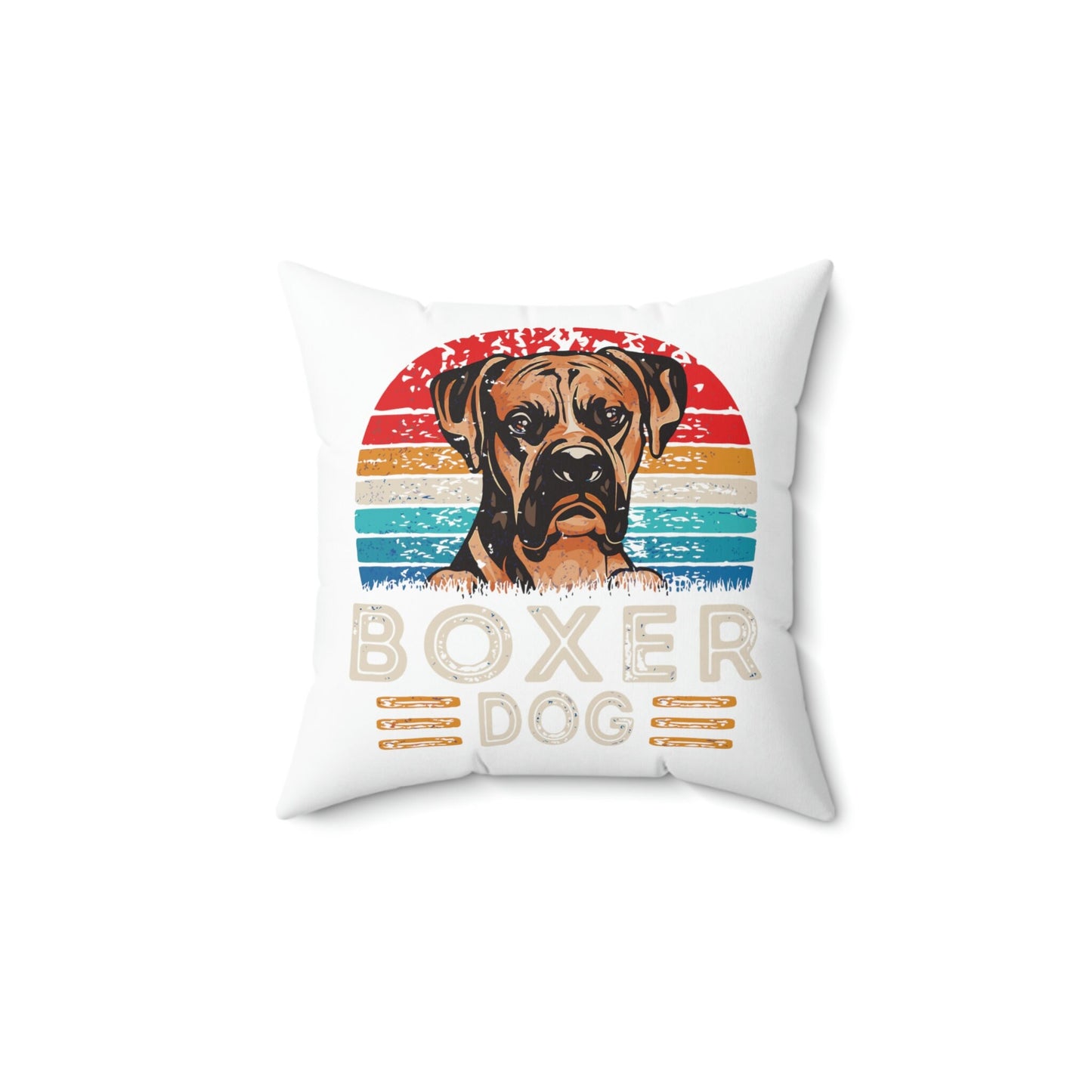 If you are a Boxer Lover, you just know! Spun Polyester Square Pillow