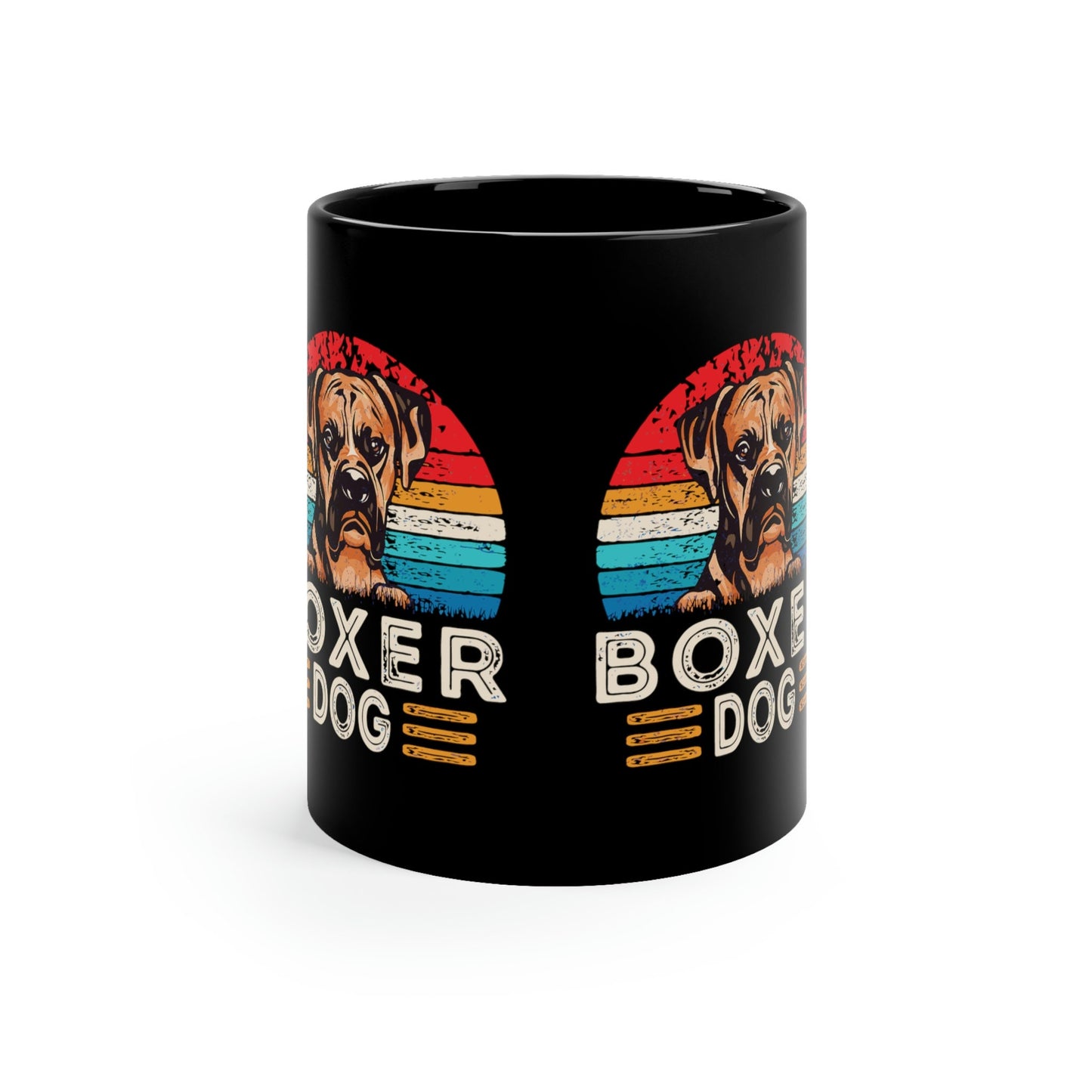 When you are a Boxer Lover, you just know! Black Coffee Mug, 11oz