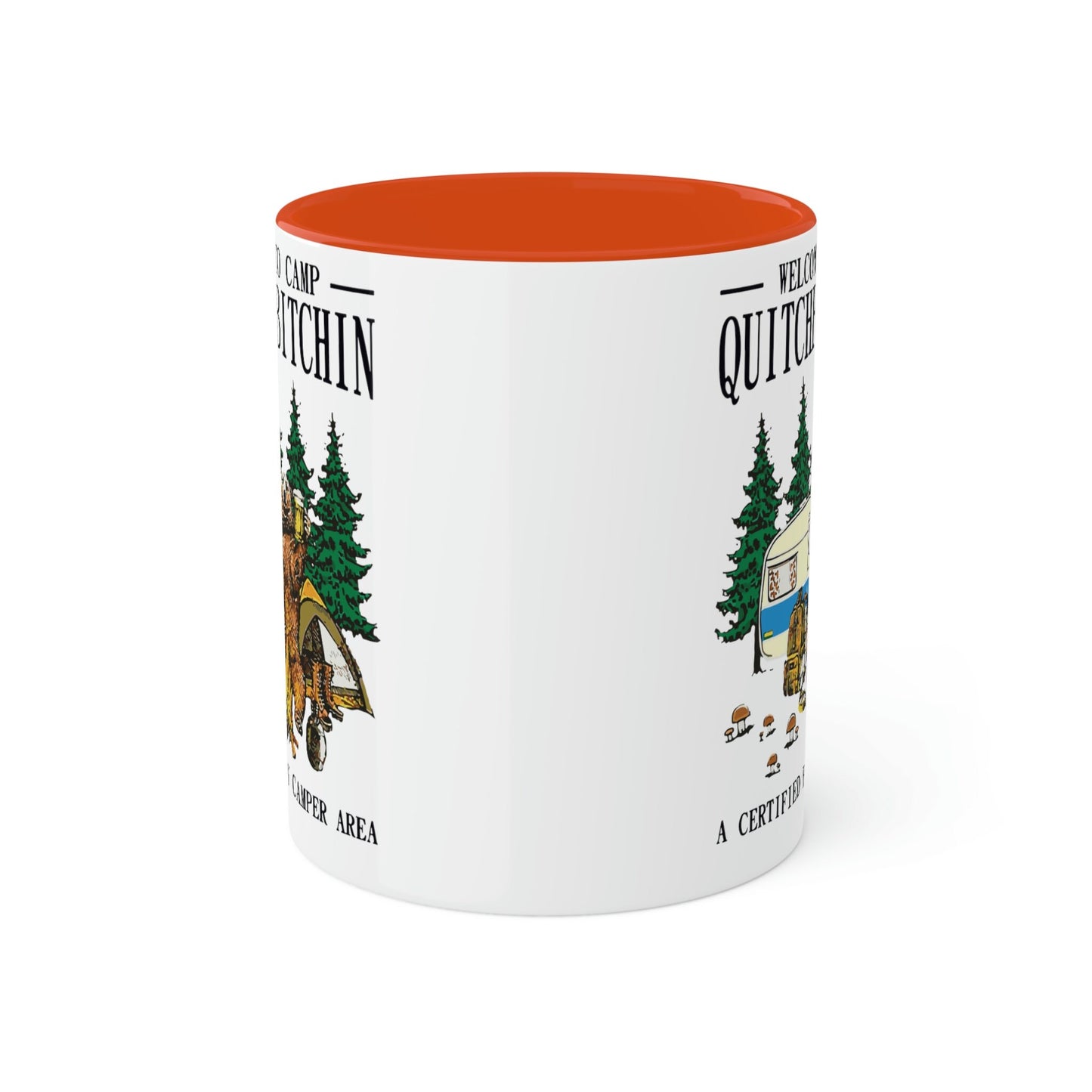 Welcome to Camp Quitcherbitchin, Colorful Mugs, 11oz
